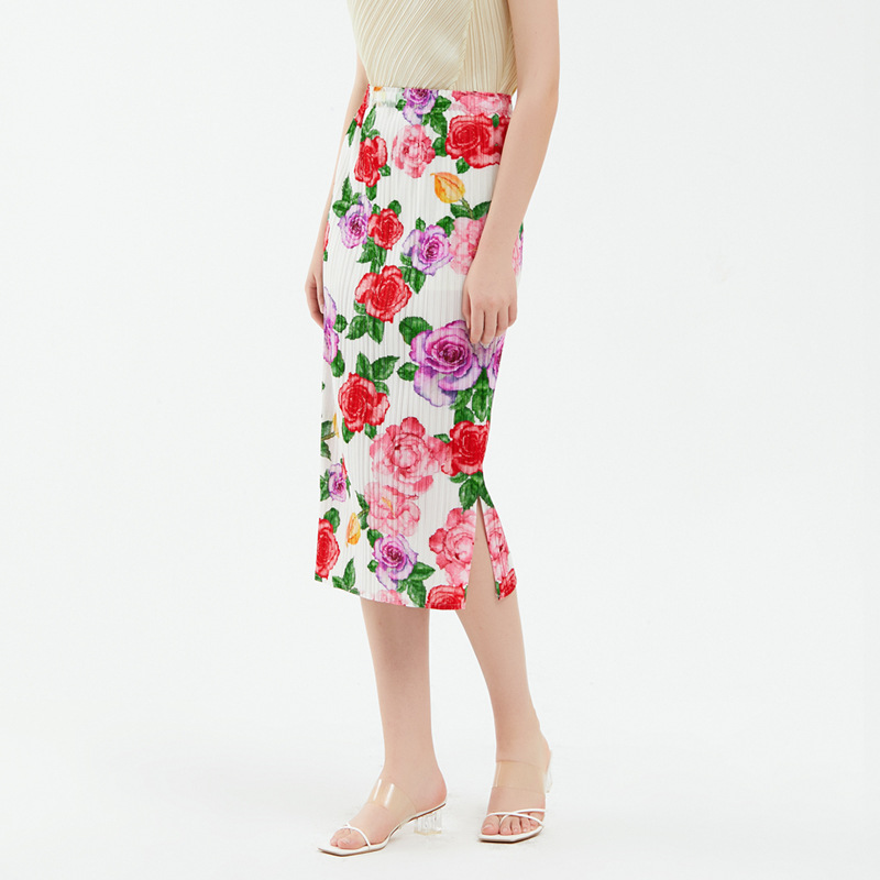 Womens Bottoms |  Floral Wrap Midi Skirt Bottoms Bottoms