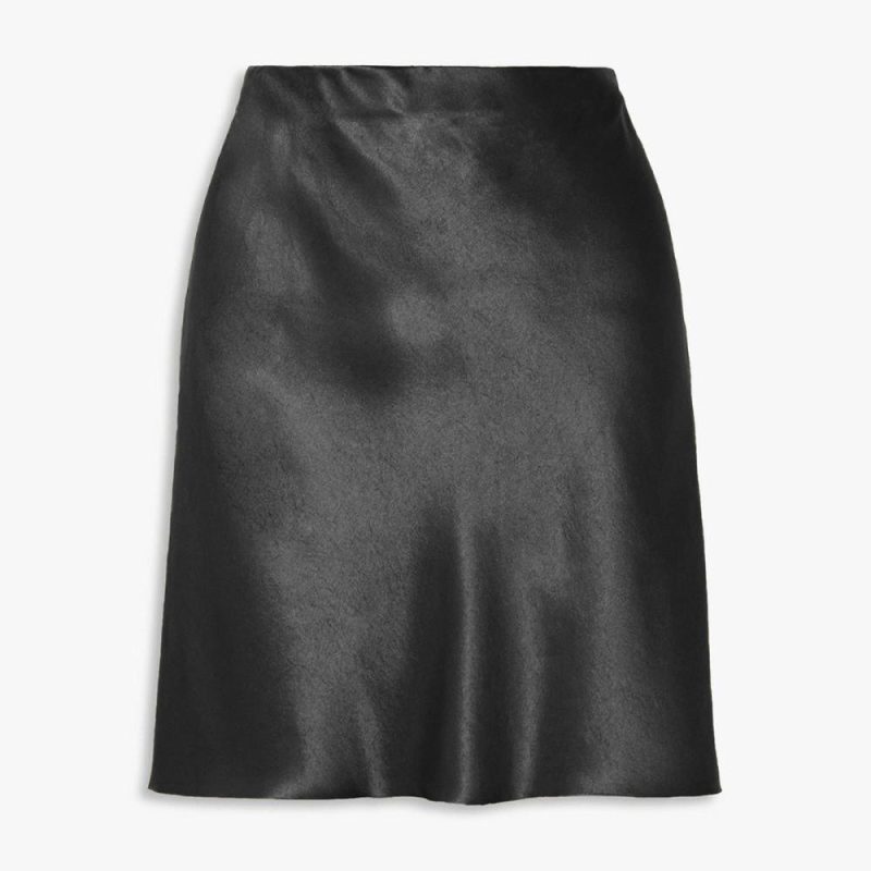 Womens Bottoms |  Liquid Shine Bias-Cut Skirt Bottoms Bottoms