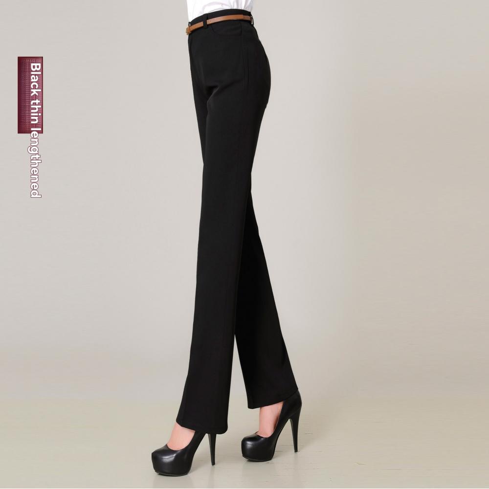 Womens Bottoms |  Mid-Rise Seamed Straight-Leg Pant – Magic Crepe® Bottoms Bottoms