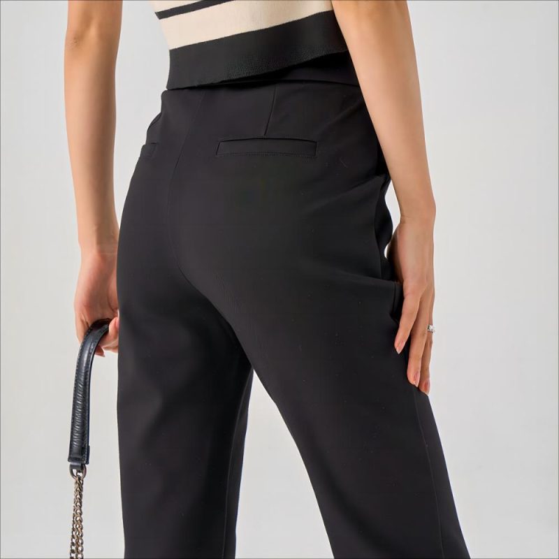 Womens Bottoms |  Mid-Rise Slim-Leg Pant – Essential Stretch Bottoms Bottoms