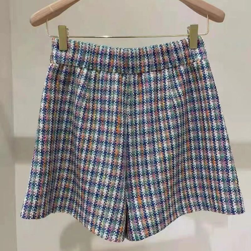 Womens Bottoms |  Plaid High Waist Mini Skirt Bottoms Bottoms