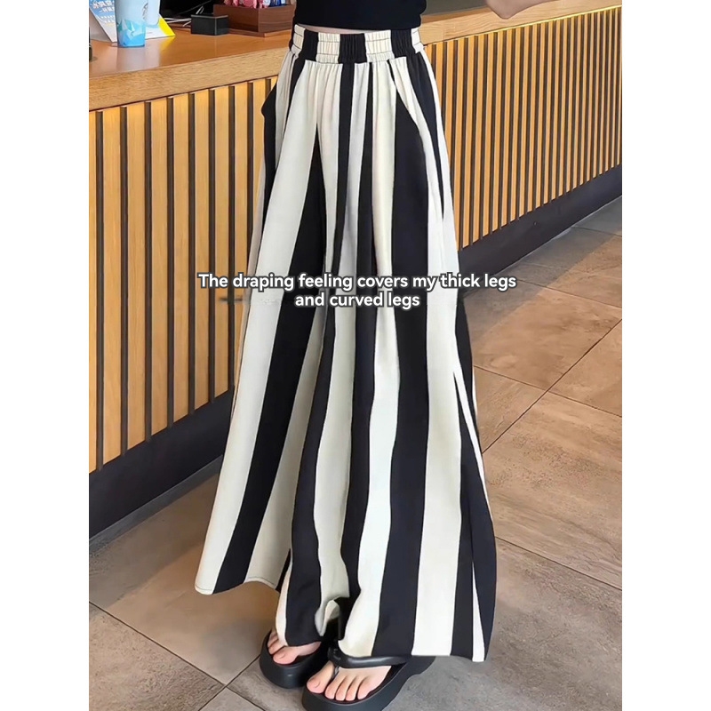 Womens Bottoms |  Plus Black And White Satin Wide Leg Pant Bottoms Bottoms