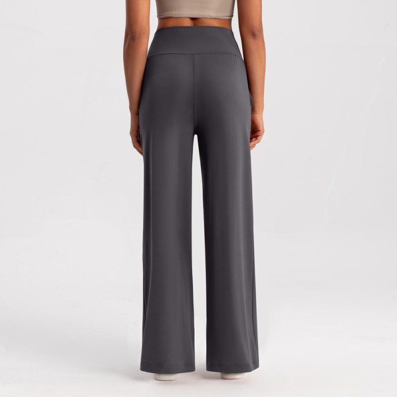 Womens Bottoms |  Ponte Pull On Palazzo Crop Pant Bottoms Bottoms