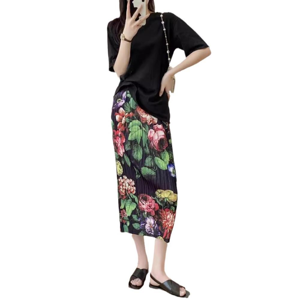 Womens Bottoms |  Printed Pencil Skirt Bottoms Bottoms