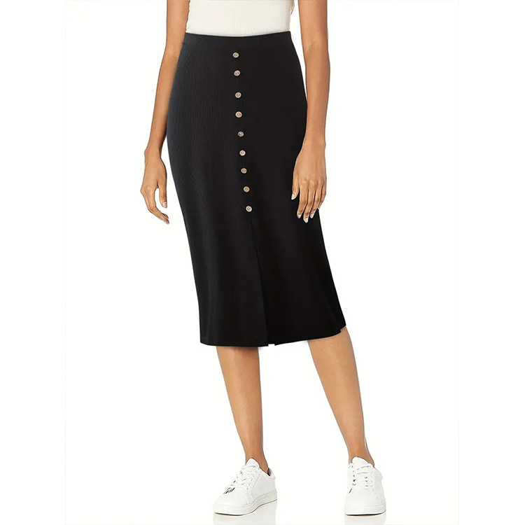 Womens Bottoms |  Side-Button Pencil Skirt Bottoms Bottoms