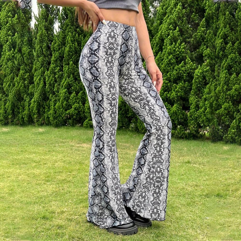 Womens Bottoms |  Snake Cotton Twill Pants Bottoms BLACK & WHITE