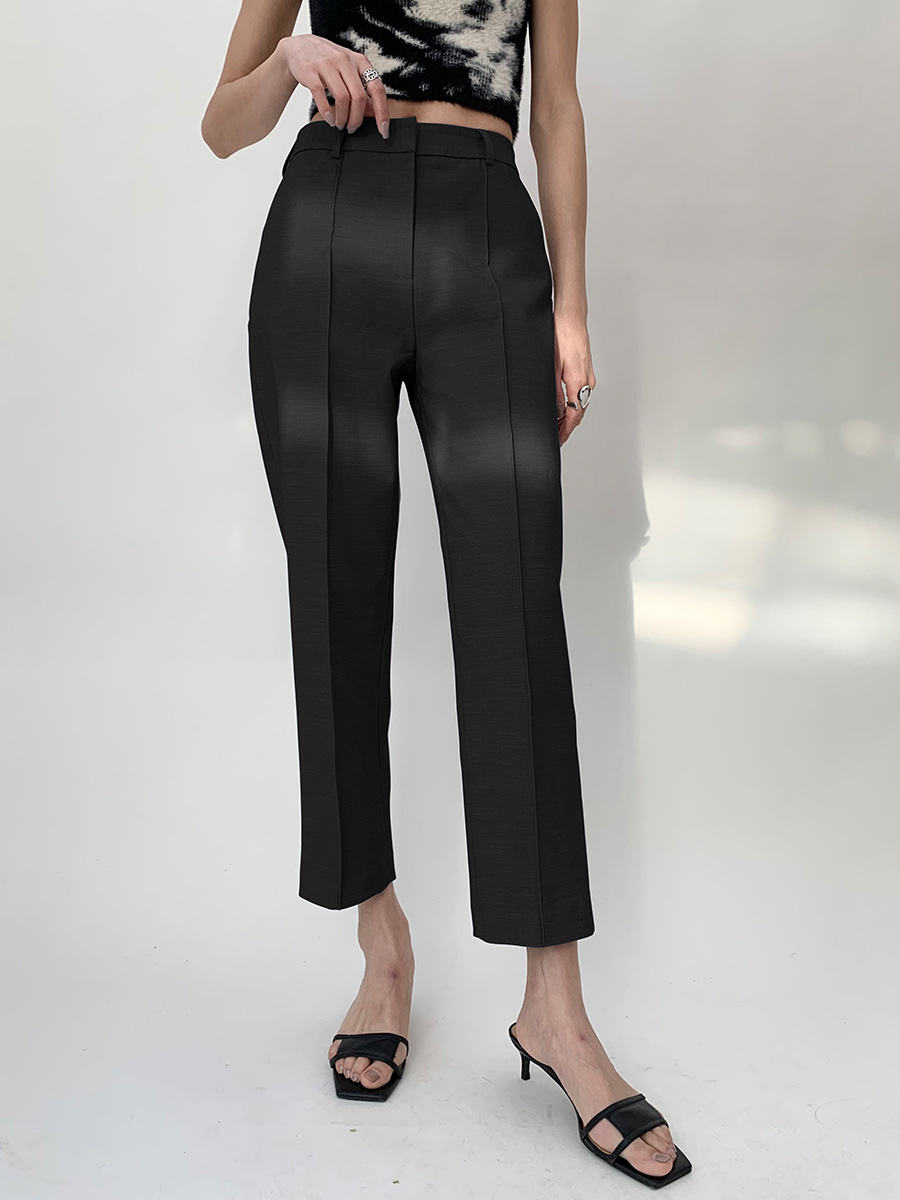 Womens Bottoms |  Straight Leg High Rise Pants Bottoms Bottoms