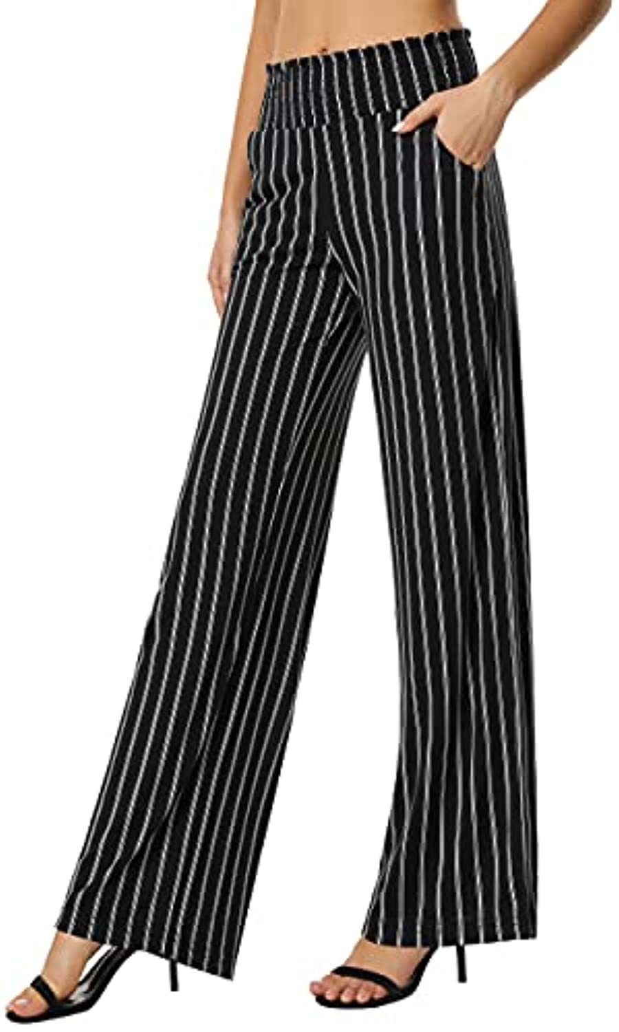 Womens Bottoms |  Wide Leg Stripe Pant Bottoms Bottoms