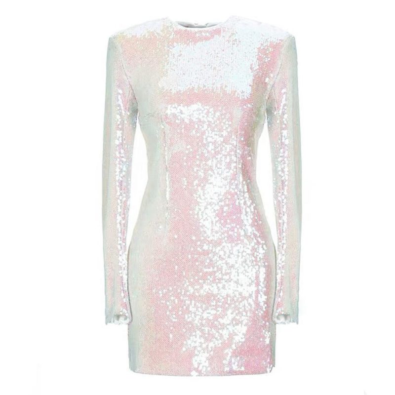 Womens Dresses & Jumpsuits |  Glazed Sequin Shift Dress Clothing Dresses & Jumpsuits