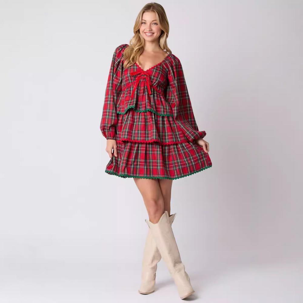 Womens Dresses & Jumpsuits |  Josie Plaid Mini Dress Clothing Dresses & Jumpsuits