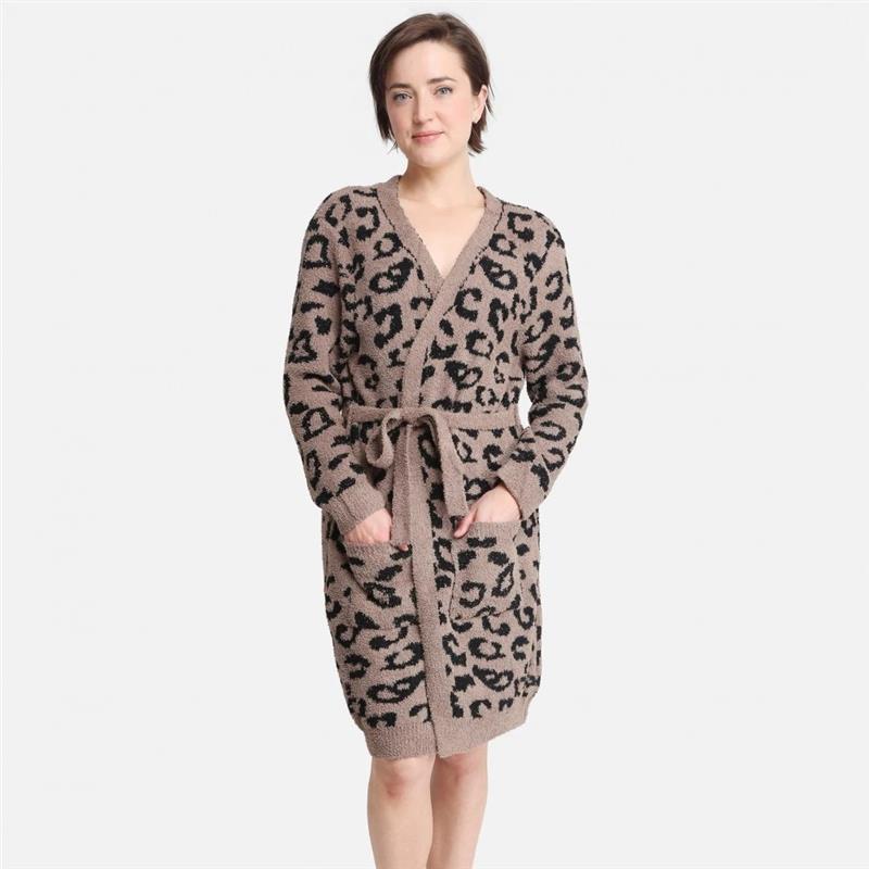 Womens Dresses & Jumpsuits |  Mixed Leopard Knit Midi Dress Clothing Dresses & Jumpsuits