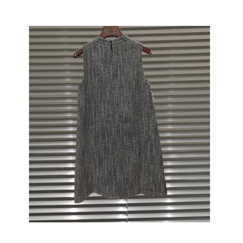 Womens Dresses & Jumpsuits |  Sleeveless Mock Neck Plaid Shift Dress Clothing Dresses & Jumpsuits