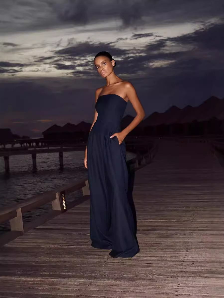 Womens Dresses & Jumpsuits |  Strapless Side Slit Maxi Dress Clothing Dresses & Jumpsuits