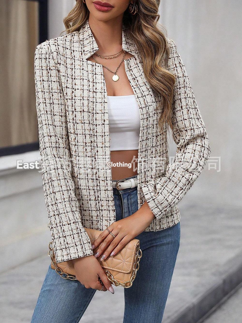 Womens Jackets + Coats |  Cali Plaid Blazer Clothing Jackets + Coats