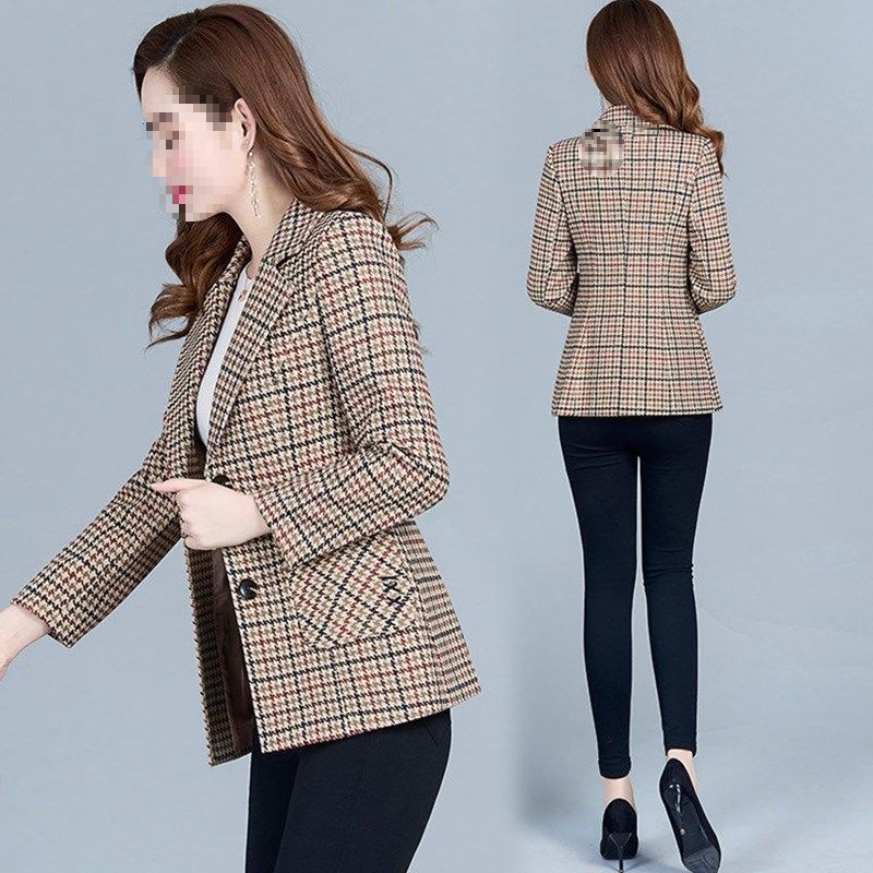 Womens Jackets + Coats |  Houndstooth Appliqué Blazer Clothing Jackets + Coats