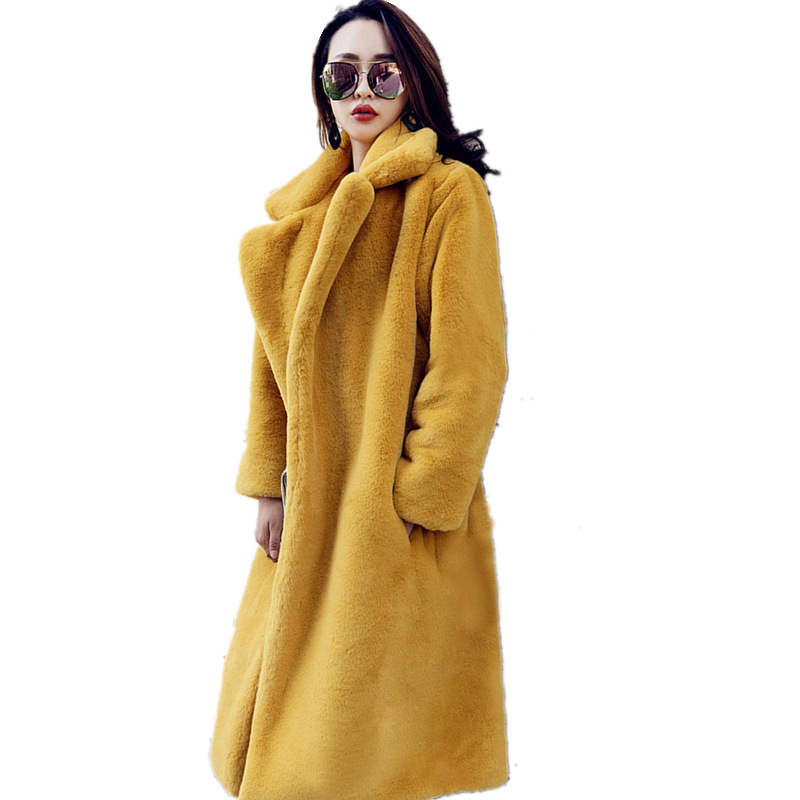 Womens Jackets + Coats |  Sunny Faux Fur Coat Clothing GOLD