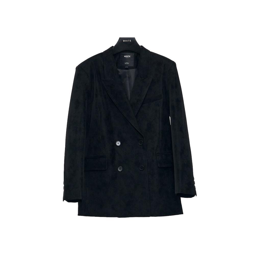 Womens Jackets + Coats |  Velvet Cosmo Blazer Clothing BLACK