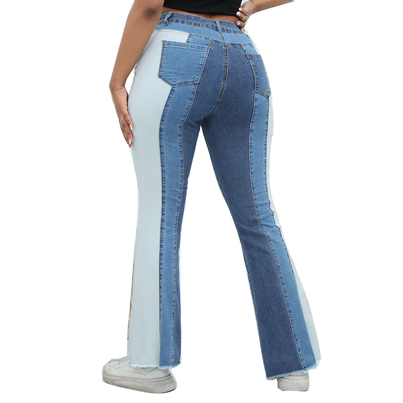 Womens Jeans |  Cindy High-Rise Patchwork Jeans Clothing DENIM LIGHT