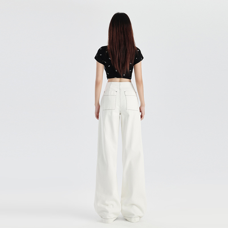 Womens Jeans |  Eivissa Baggy Jeans Clothing IVORY