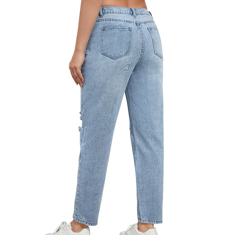 Womens Jeans |  Fen High Rise Tapered Jeans Clothing DENIM LIGHT