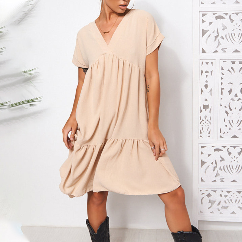 Womens Plus |  Flutter-Sleeve Linen Button-Front Midi Dress Clothing ORANGE