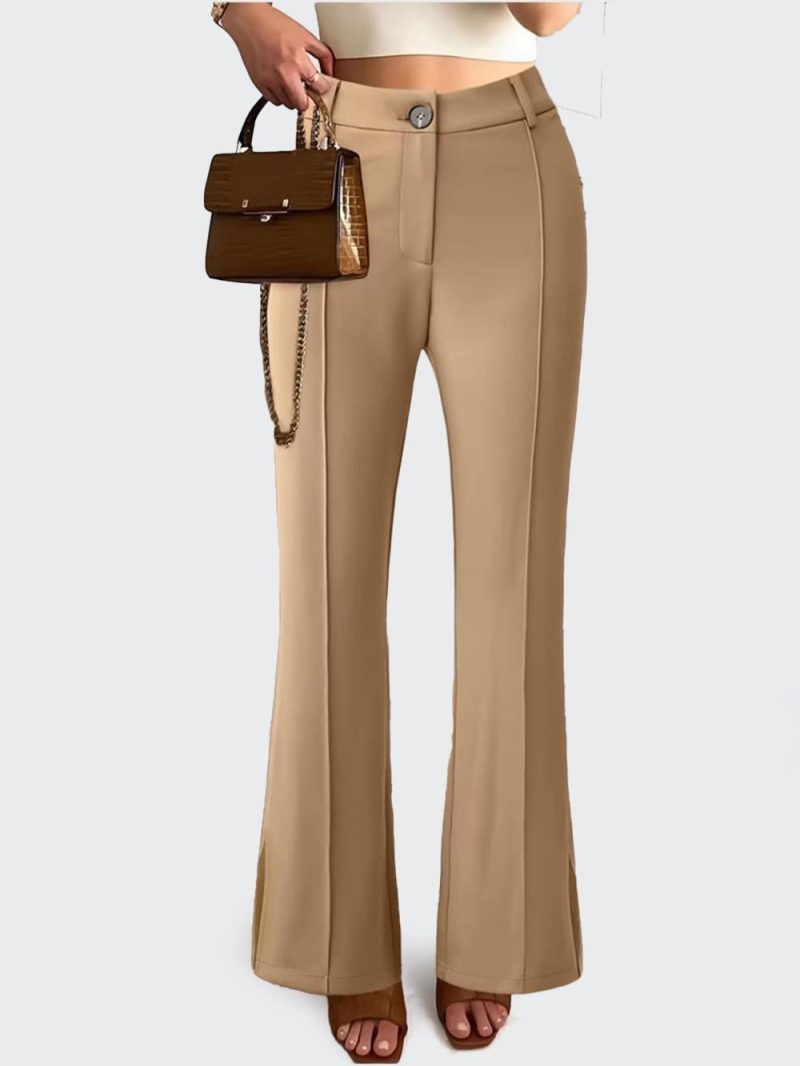 Womens Suiting |  Pintuck Wide Leg Pants Bottoms Bottoms