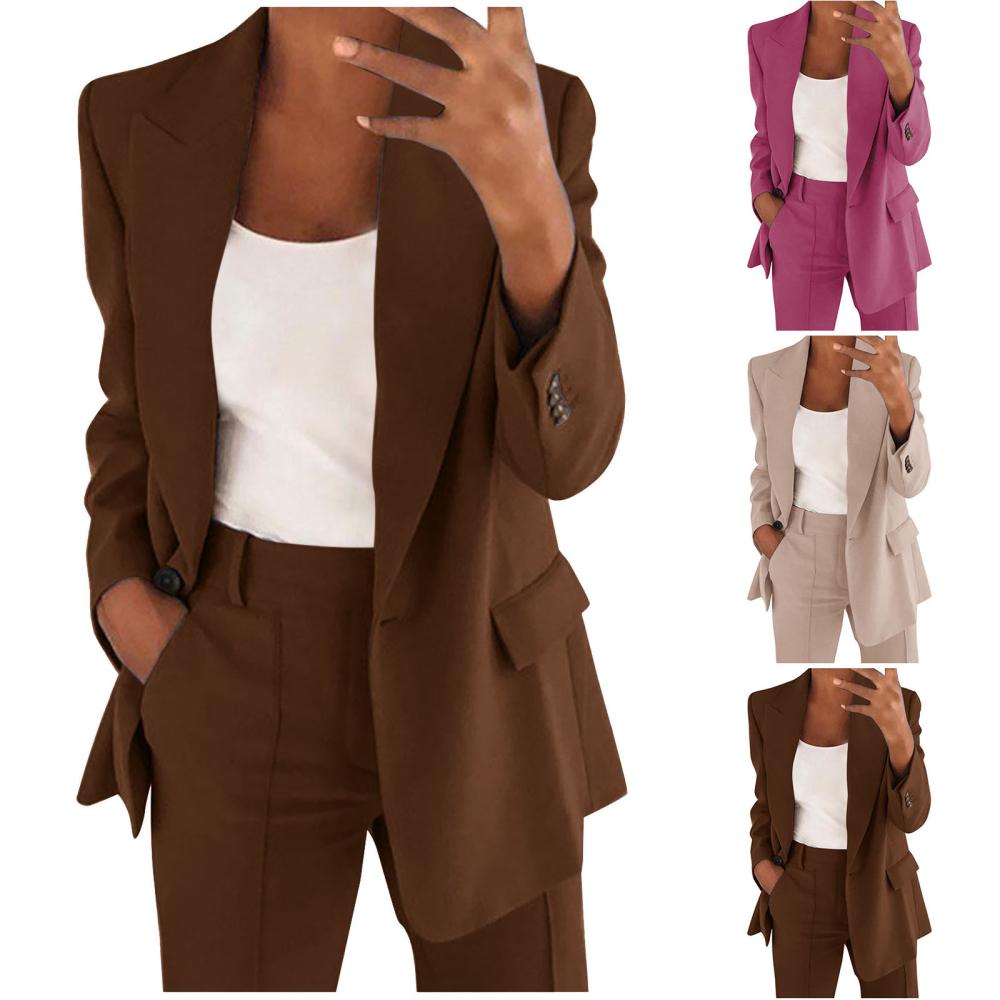 Womens Suiting |  Plus Essential Stretch One Button Peak Lapel Blazer Clothing Suiting