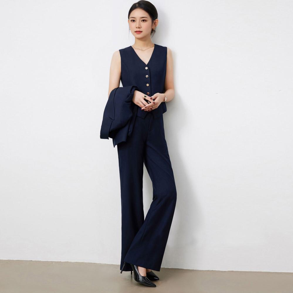 Womens Suiting |  Tall Pull On Wide Leg Ankle Pant Bottoms Bottoms