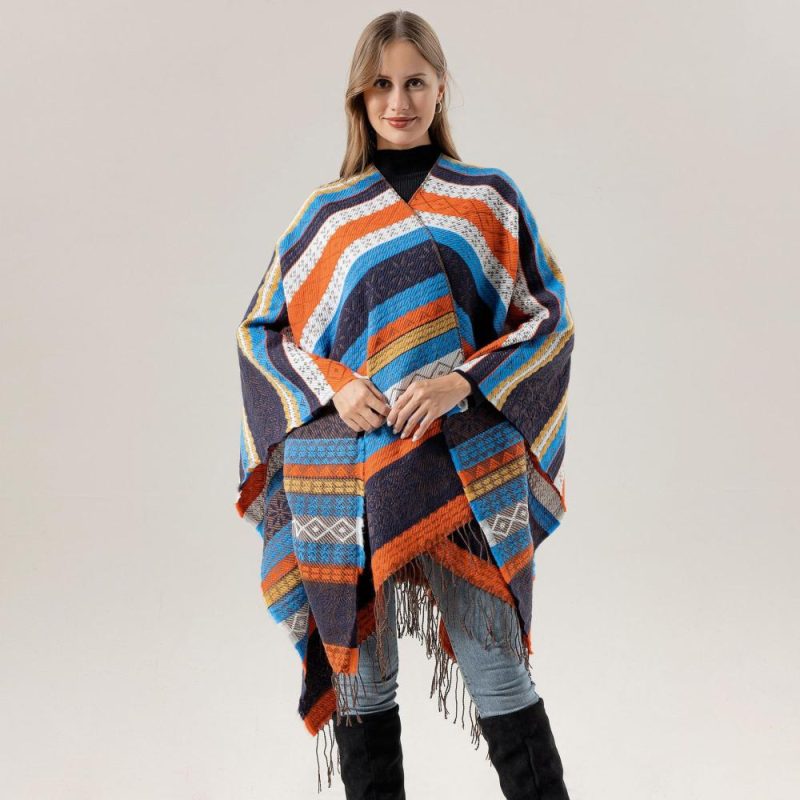 Womens Sweaters + Sweatshirts |  Baja Striped Pullover Clothing Multi