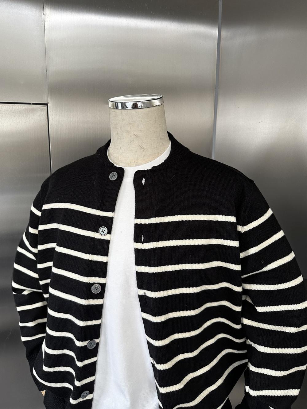 Womens Sweaters + Sweatshirts |  Melanie Polo Cardigan Sweater Clothing BLACK & WHITE