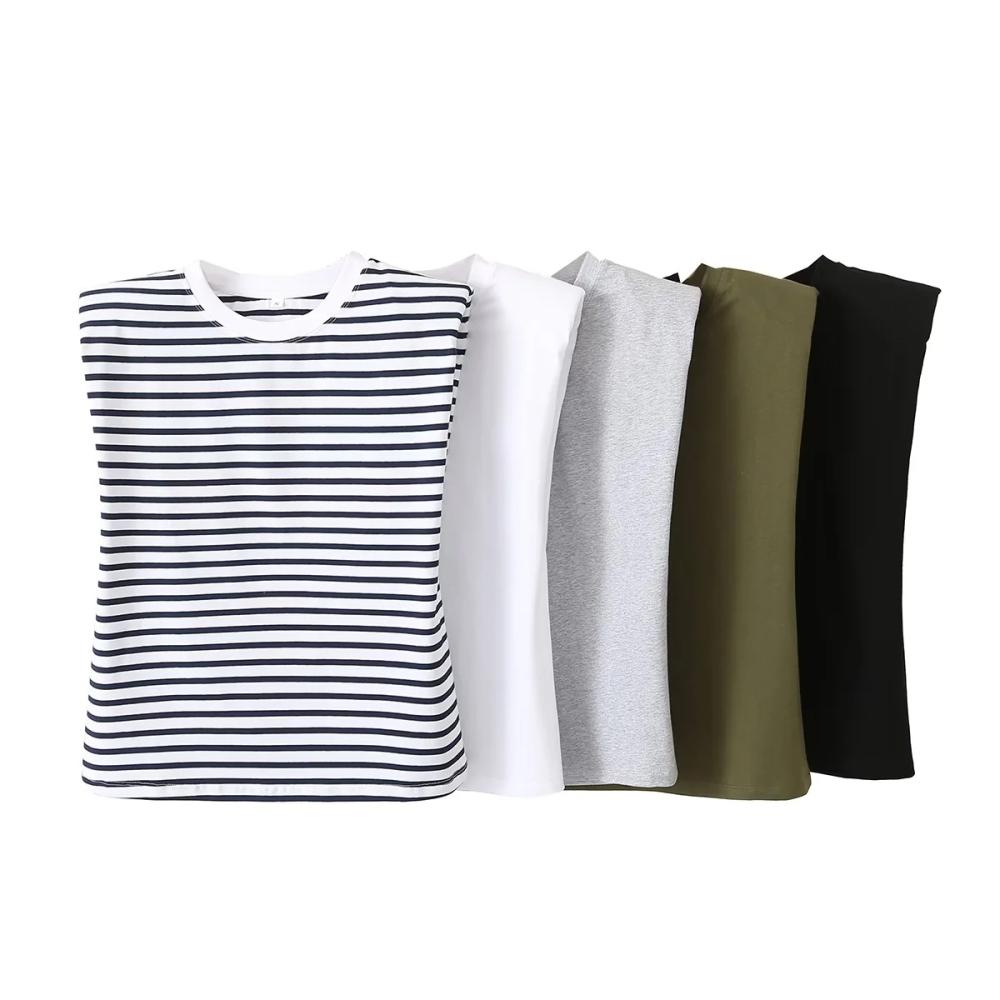 Womens Tops |  Boxy Muscle Tee Clothing BLACK & WHITE