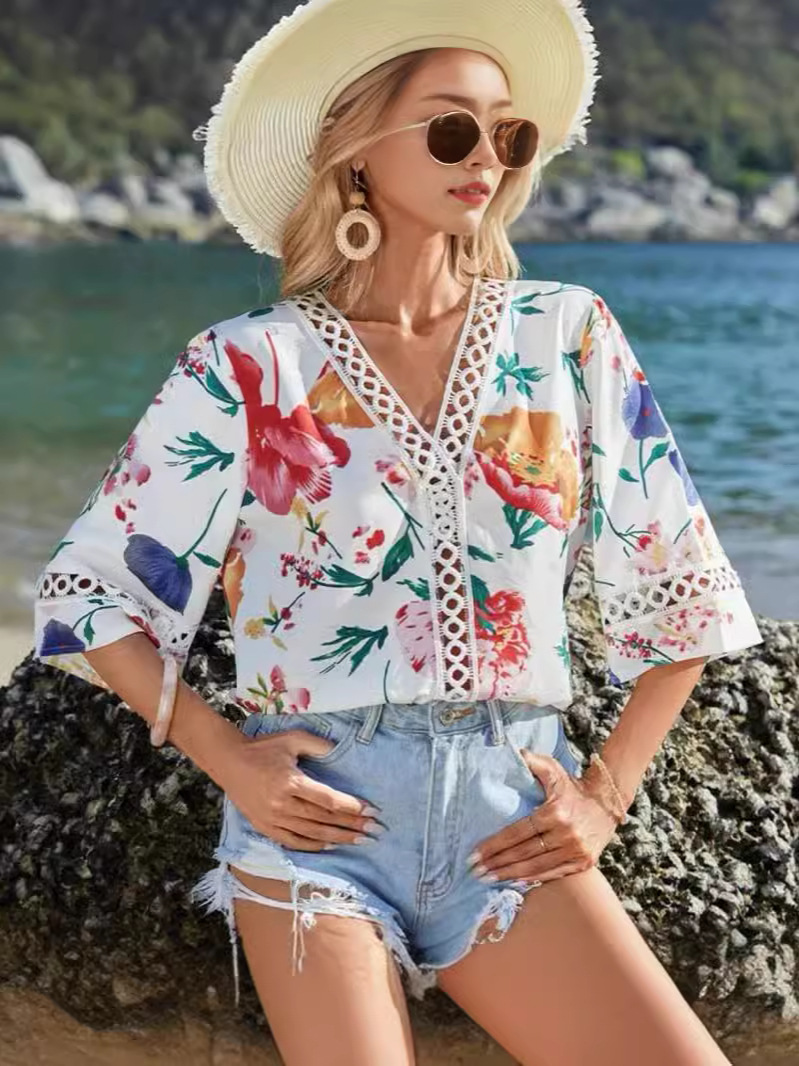 Womens Tops |  Insects Floral Bodysuit Clothing Multi