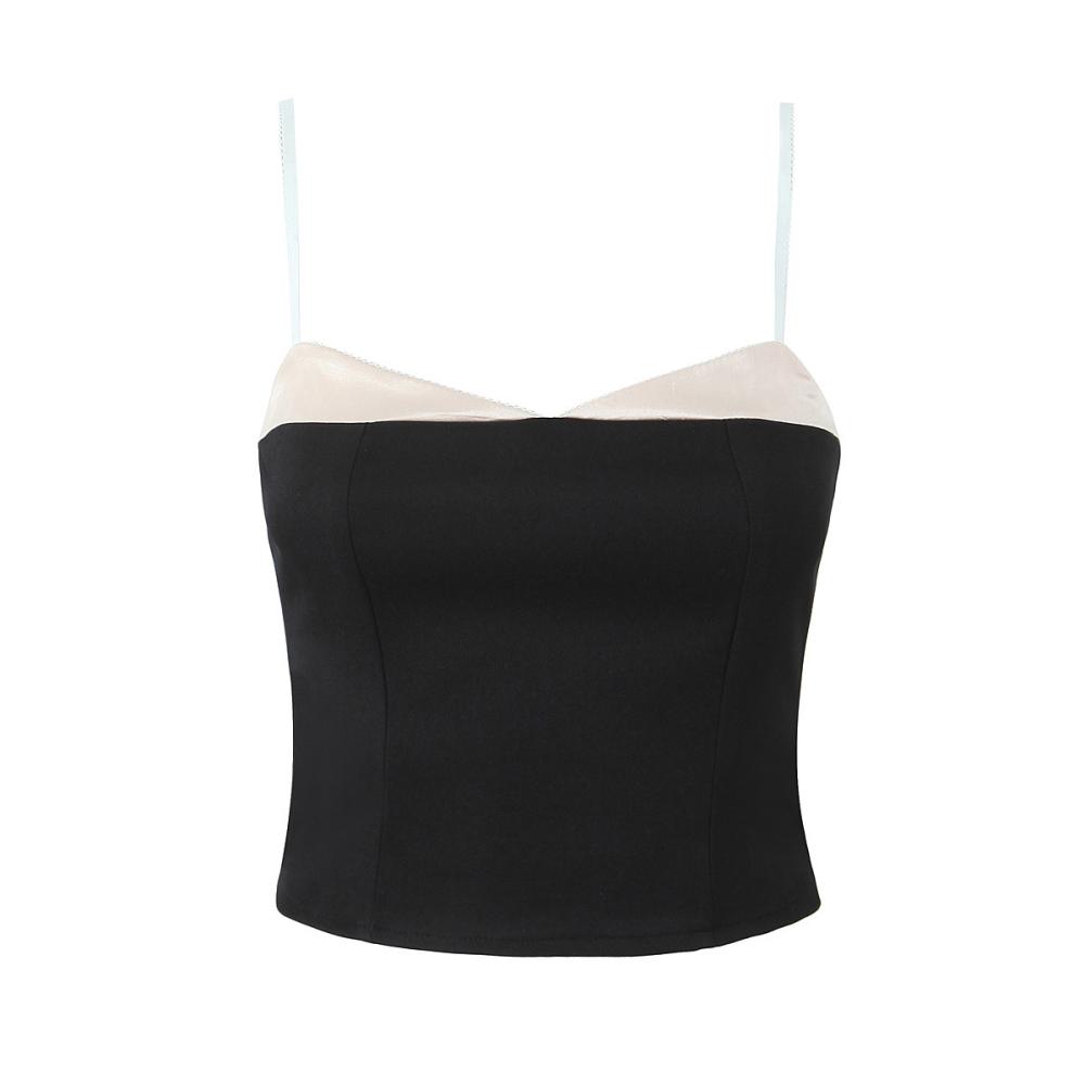 Womens Tops |  Strapless Peekaboo Top Clothing BLACK & WHITE