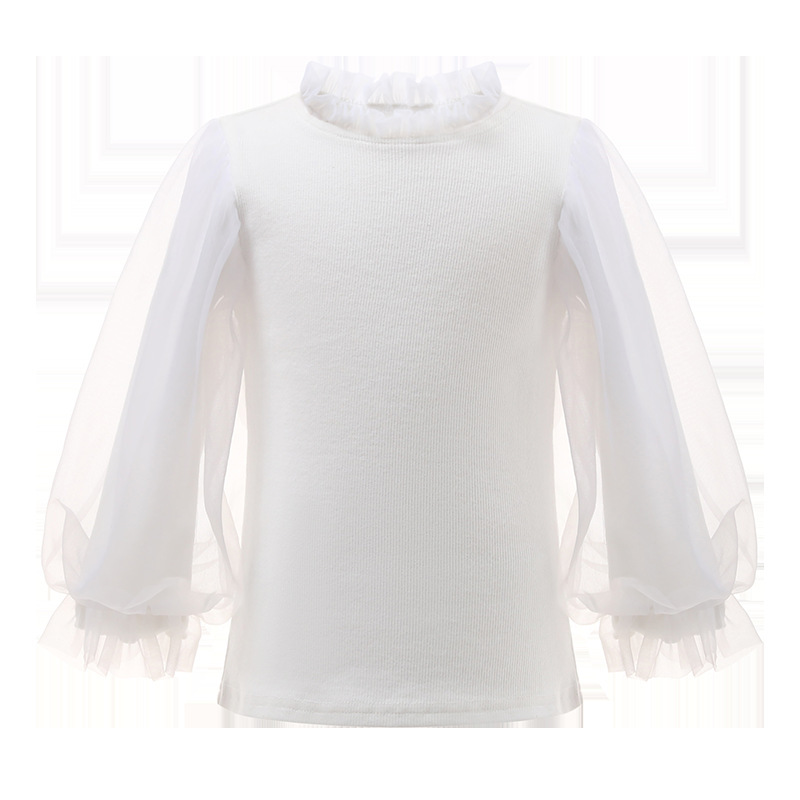 Womens Tops |  Plus Glitter Tulle Sleeve Top Clothing Tops